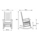 preview thumbnail 6 of 65, Porch & Den Steeplechase Genuine Hardwood Rocking Chair