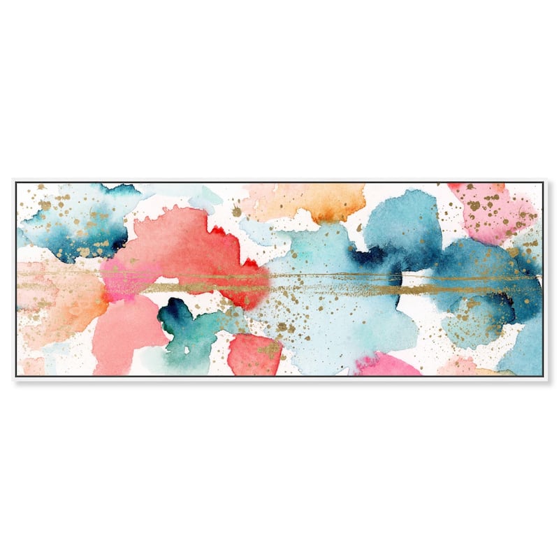 Watercolor Clouds Panoramic Canvas by Art Remedy - White - 54" x 20"