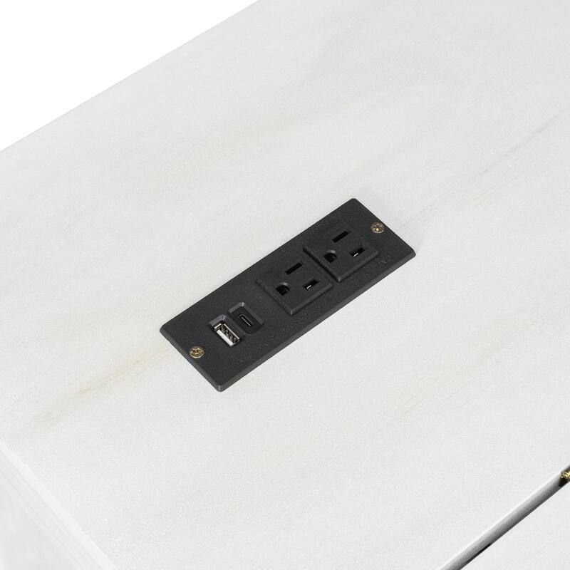 Space-Saving Queen Murphy Bed with USB, Outlets, and Storage Drawers