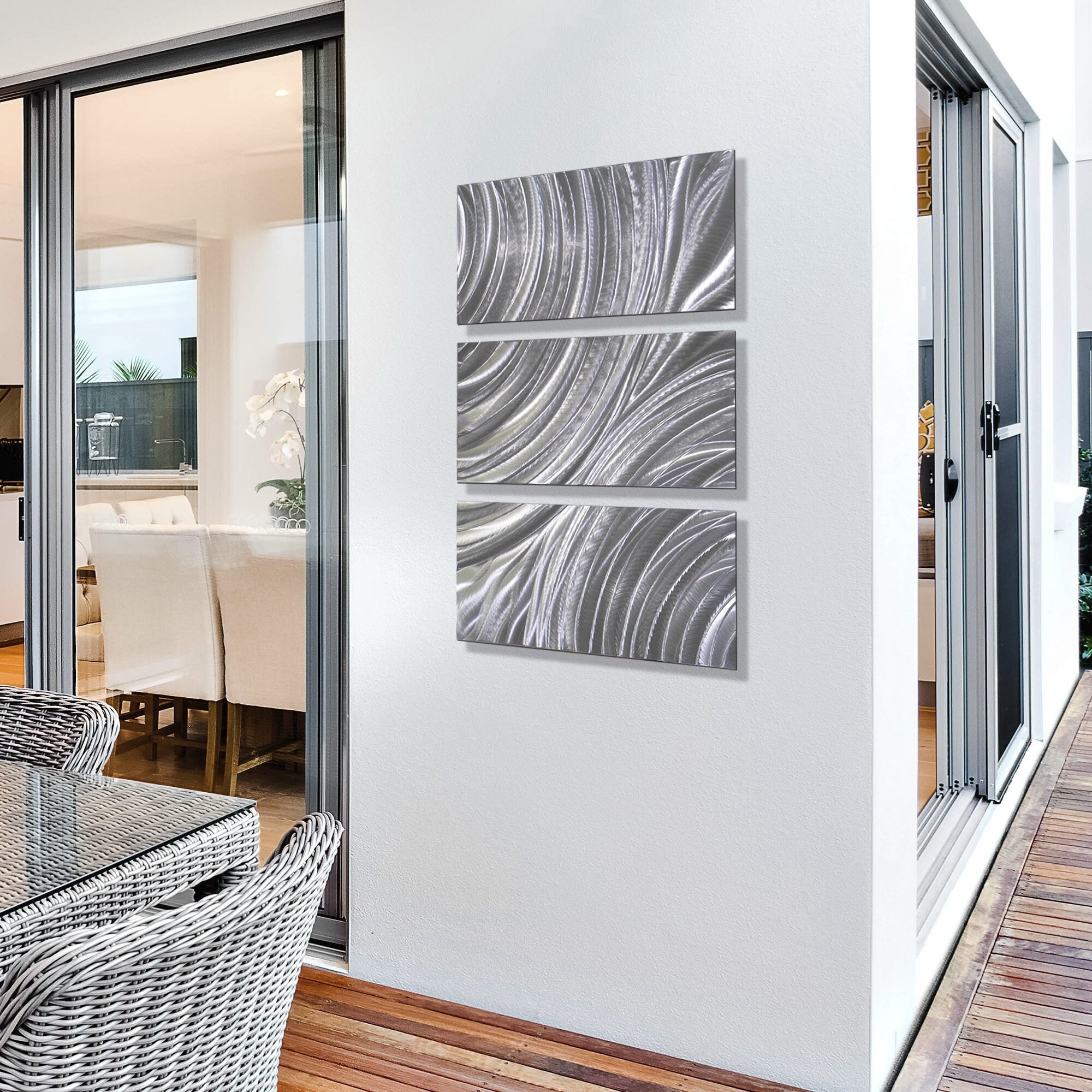 Shop Statements2000 3d Metal Wall Art Sculpture Silver Modern
