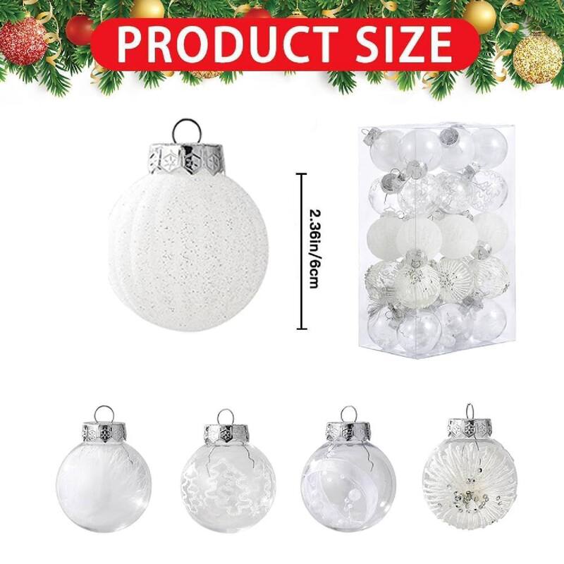 30 Pcs Shatterproof Christmas Ball Ornaments for Holiday Wedding Party Decoration - N/A
