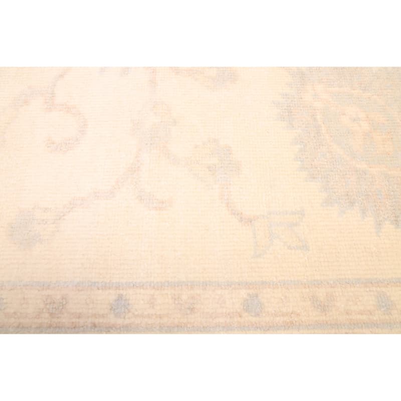ECARPETGALLERY Hand-knotted Modern Oushak Ivory Wool Rug - 8'0 x 10'0