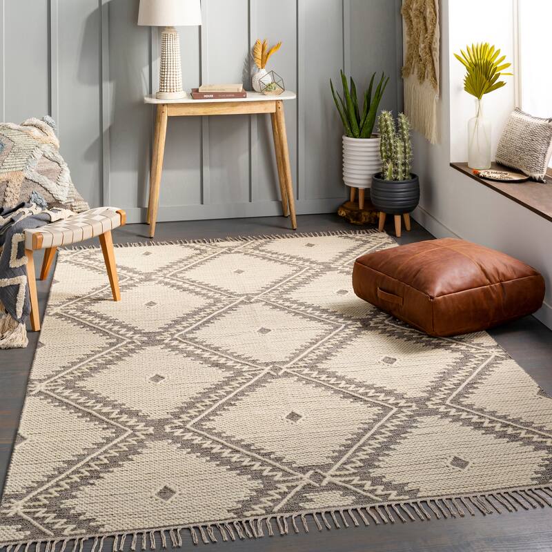Livabliss Beto Handmade Geometric Nomad Cotton Area Rug