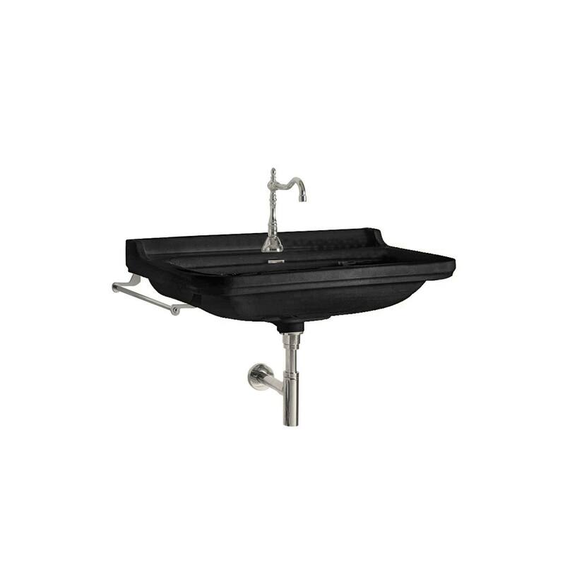 WS Bath Collections Waldorf 4140K4.01 Waldorf 23-5/8" Rectangular - Glossy Black