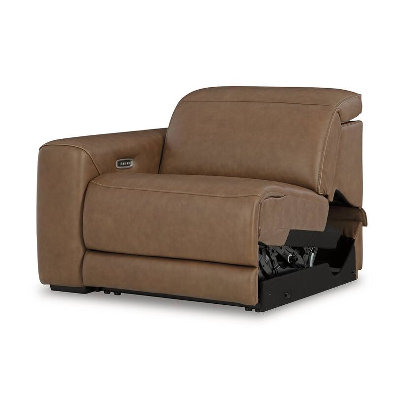 Signature Design by Ashley Rally-Up Brown 3-Piece Power Reclining Sectional Sofa - 116" W x 40" D x 34" H