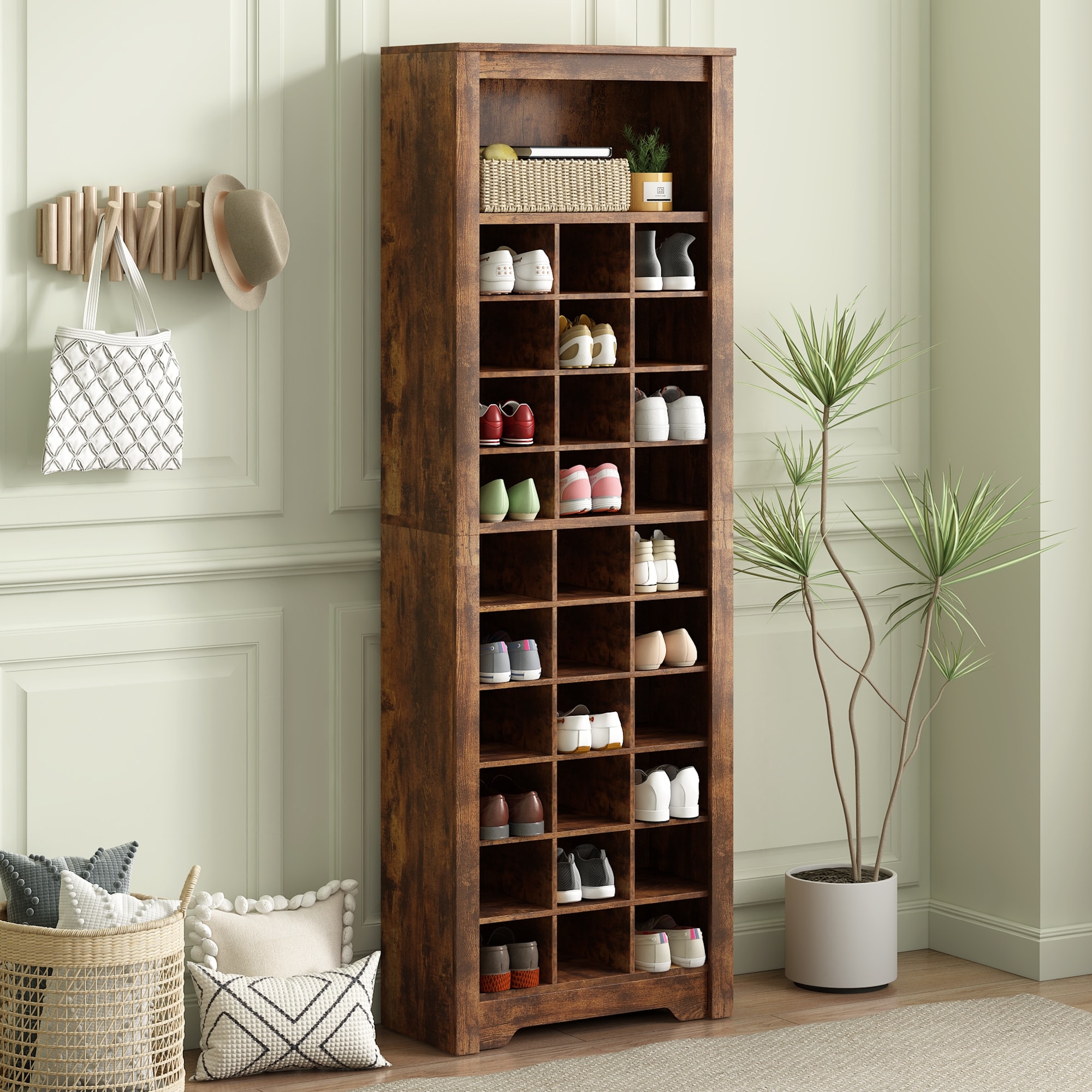 Hallway tall storage hotsell unit