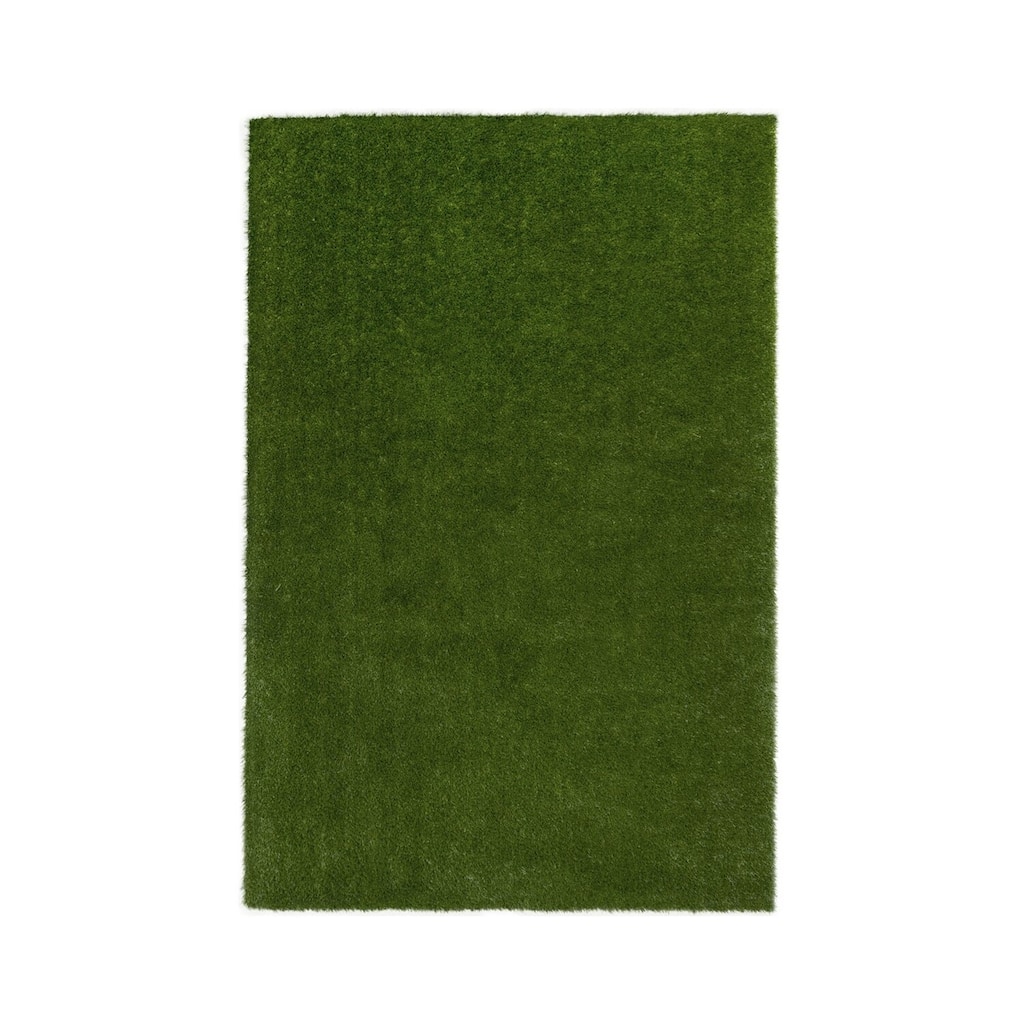 4'x6' area rug in Green - durable soft decorative rug for home, living room & bedroom - 6' x 7'