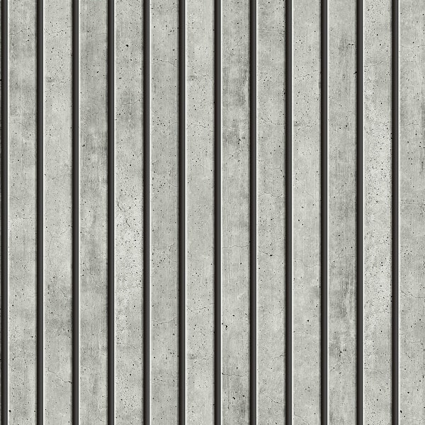 slide 2 of 4, Transform Concrete Slats Grey Peel & Stick Wallpaper