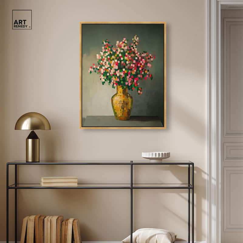 Pixel Bloom I Canvas by Art Remedy