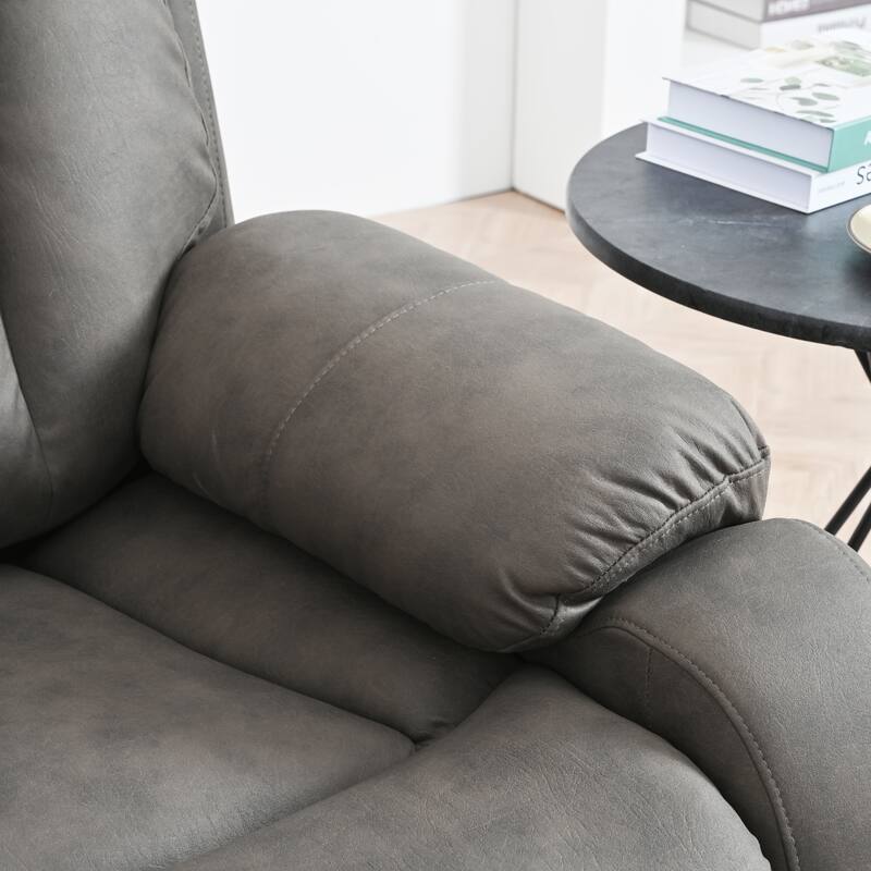 Fabric Power Lift Recliner with Remote, Overstuffed Cushions, Side Storage Pocket, and Durable Heavy-Duty Frame for Seniors