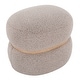 preview thumbnail 16 of 21, Carson Carrington Lena Pouf Ottoman with Natural Wood Accent