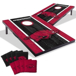 Arkansas Razorbacks NCAA Compact 2x3 Tailgate Cornhole Board Set