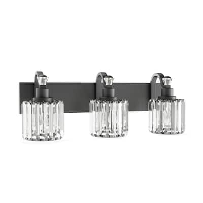 Modern Crystal Bathroom Vanity Lights Black Bathroom Light Fixtures Crystal Vanity Shower Lights Over Mirror