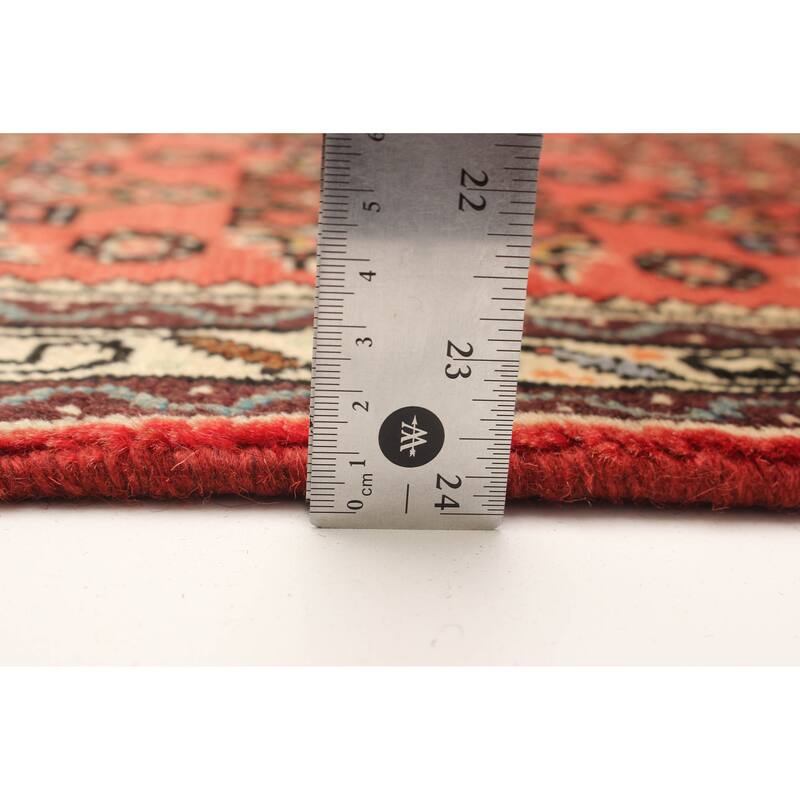ECARPETGALLERY Hand-knotted Andelz Red Wool Rug - 2' 6" x 9' 7"