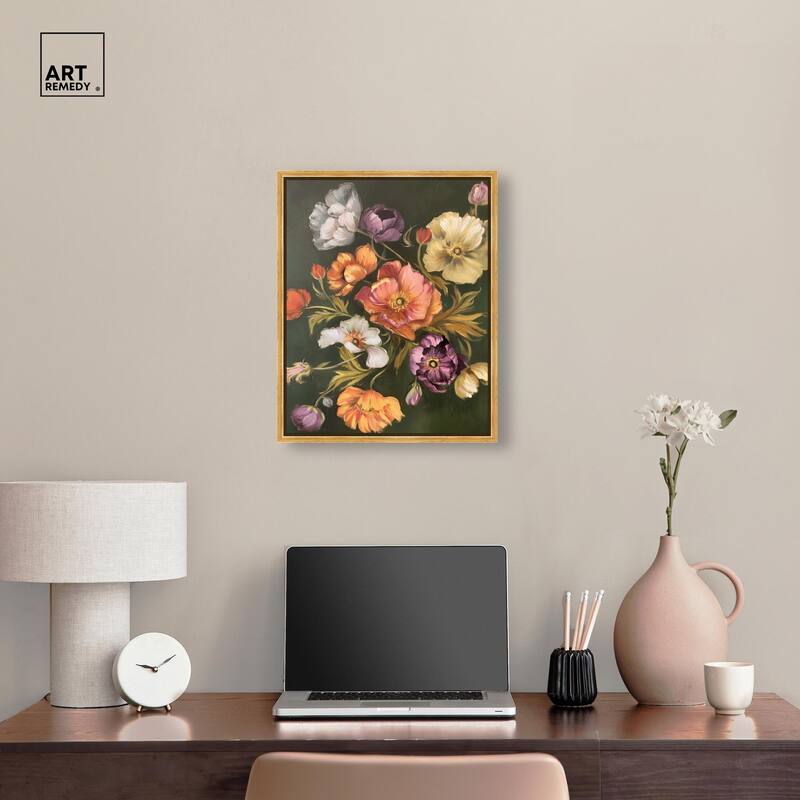Twilight Tulips II Canvas by Art Remedy