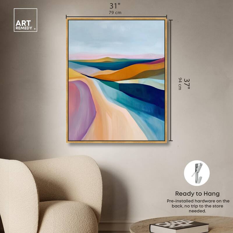 Colorful Dunes II Canvas by Art Remedy