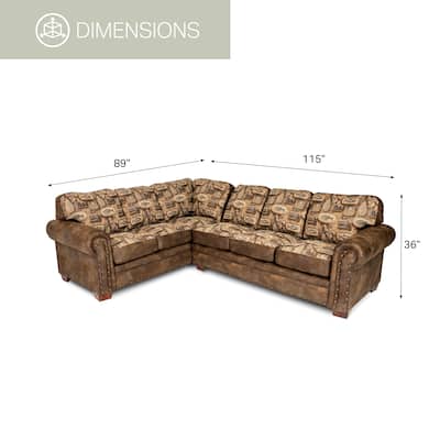 American Furniture Classics Model River Bend Two Piece Sectional Sofa