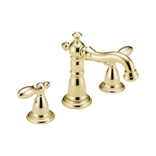Delta 3555-MPU-DST Victorian Widespread Bathroom Faucet with Pop-Up Drain Assembly