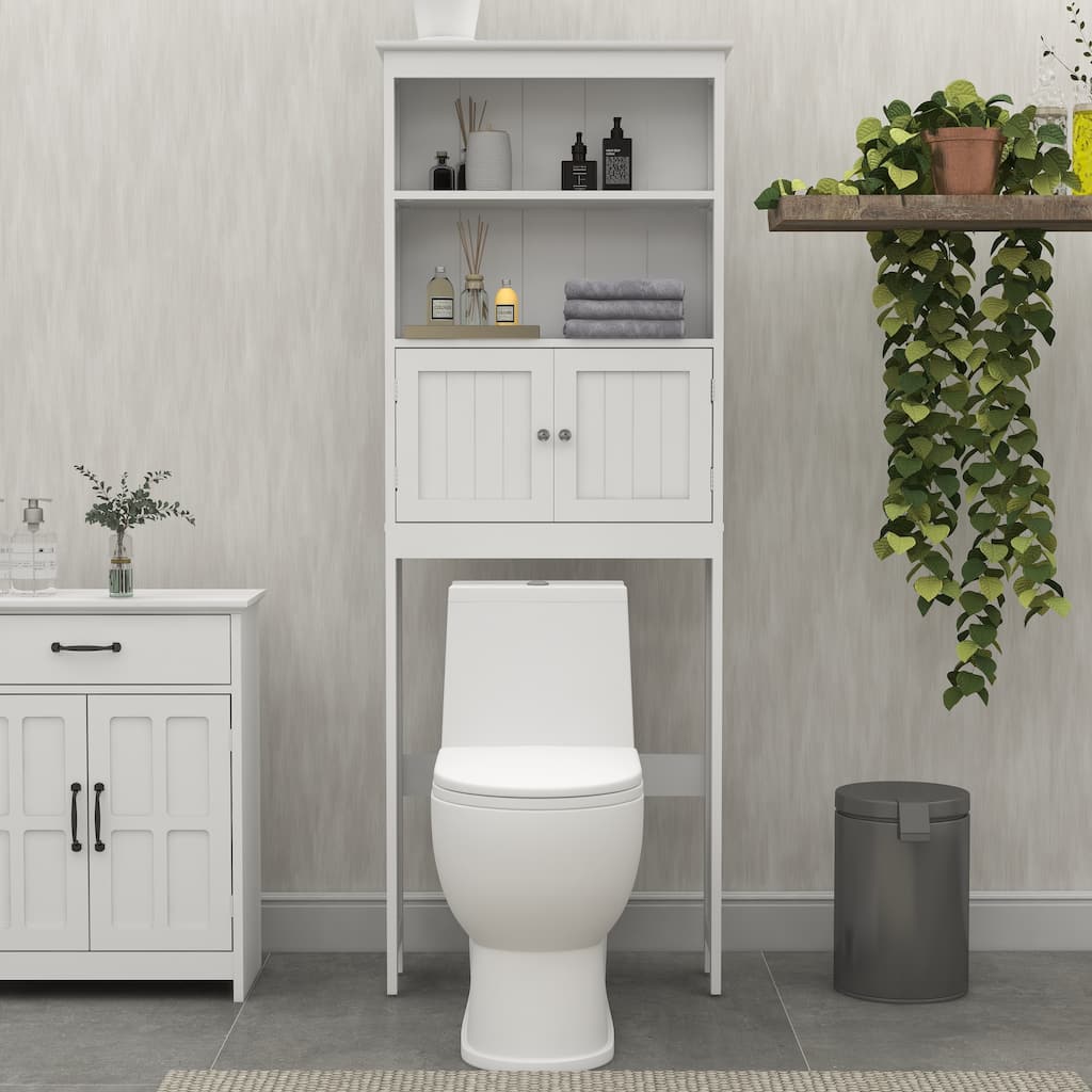 Over The Toilet Rack 2 Tier Toilet Bathroom Spacesaver Storage Shelf