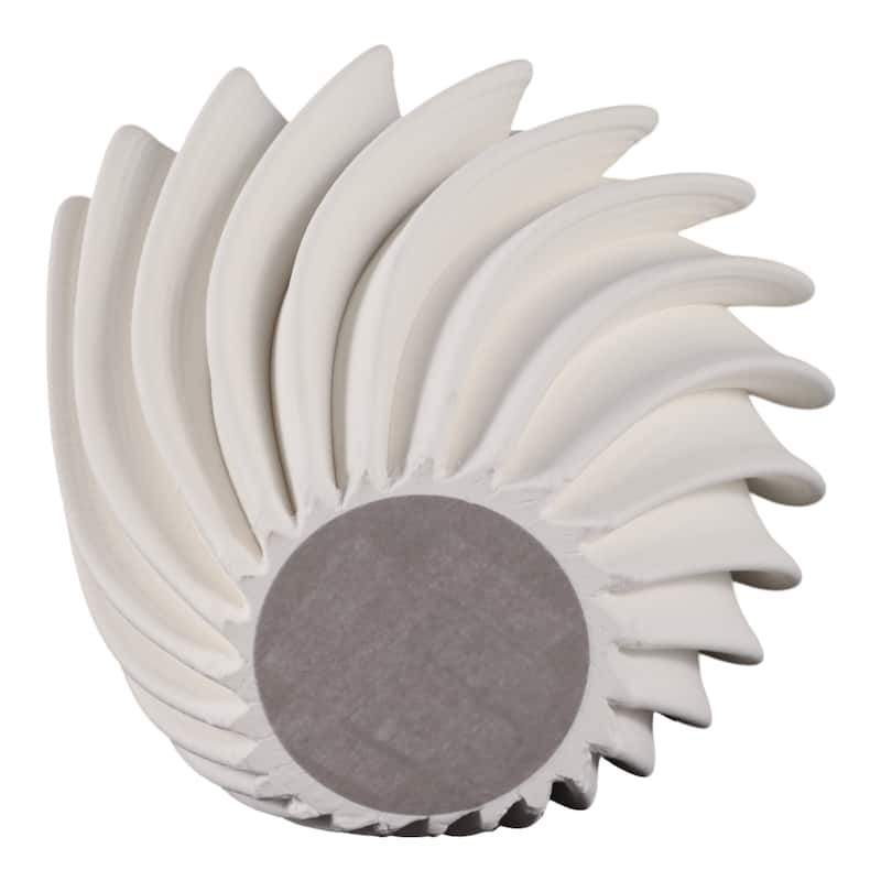 Porcelain Sculptural Fluted Vase Vertical Ribbed Design Modern Style