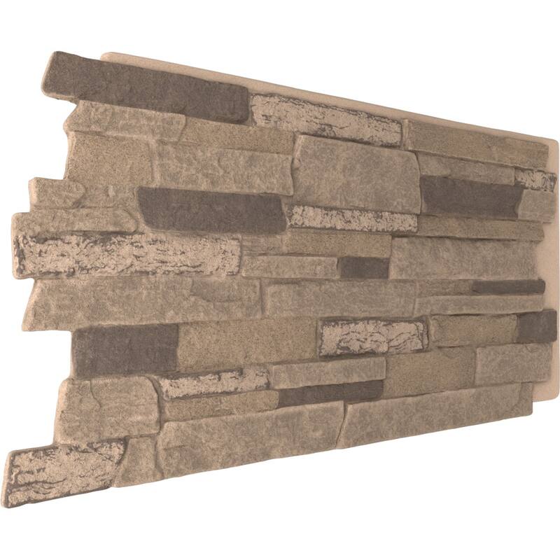Acadia Ledge Stacked Stone, EverStone Faux Stone Siding Panel