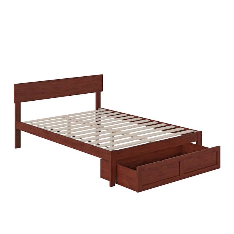 AFI Boston Platform Bed with Foot Drawer