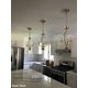 preview thumbnail 7 of 10, Modern Gold 3-Light Lantern Chandelier Kitchen Island Pendant Lights