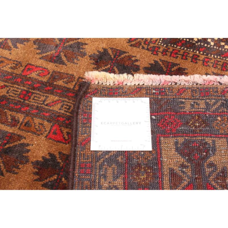 ECARPETGALLERY Hand-knotted Teimani Brown Wool Rug - 2'8 x 4'6