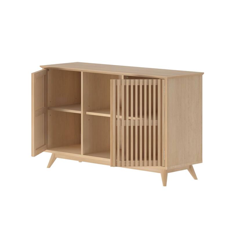 Plank and Beam Mid-Century Modern 2-Door TV Stand