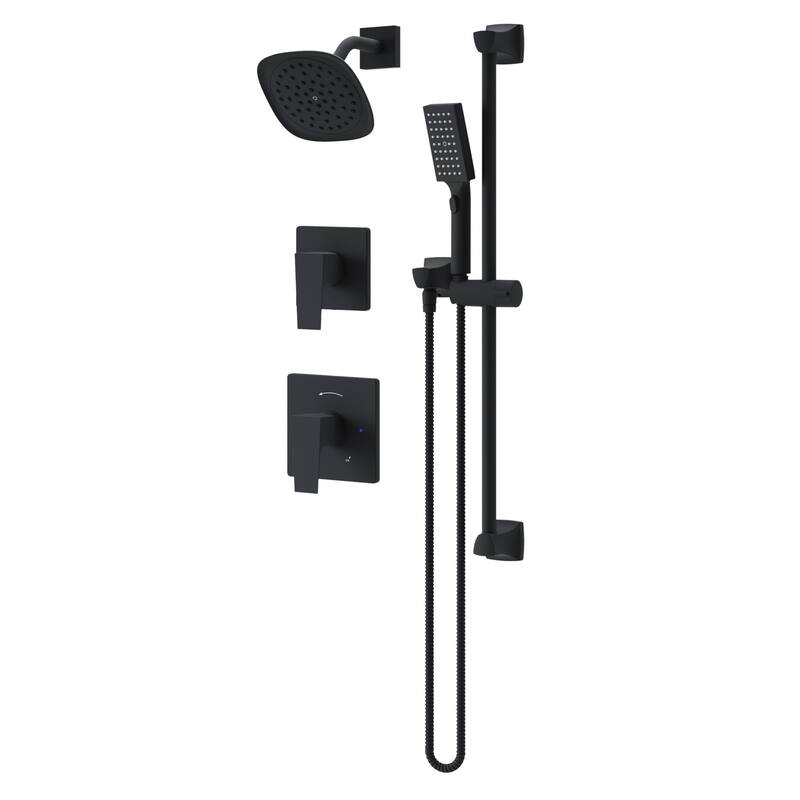 Symmons 499515TRM Verity HydroMersion Pressure Balanced Shower System - Matte Black