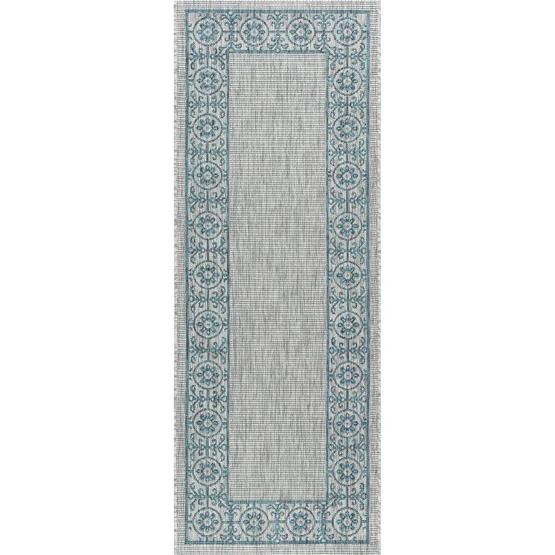 Colonnade Traditional Border Indoor/Outdoor Area Rug