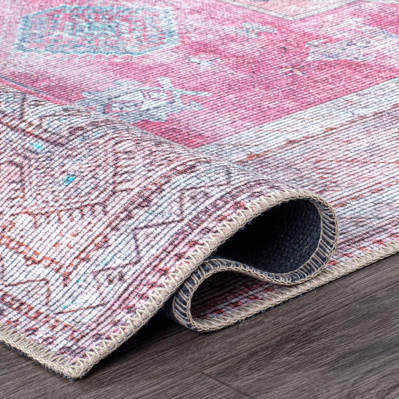 Distressed Transitional Bohemian Area Rug