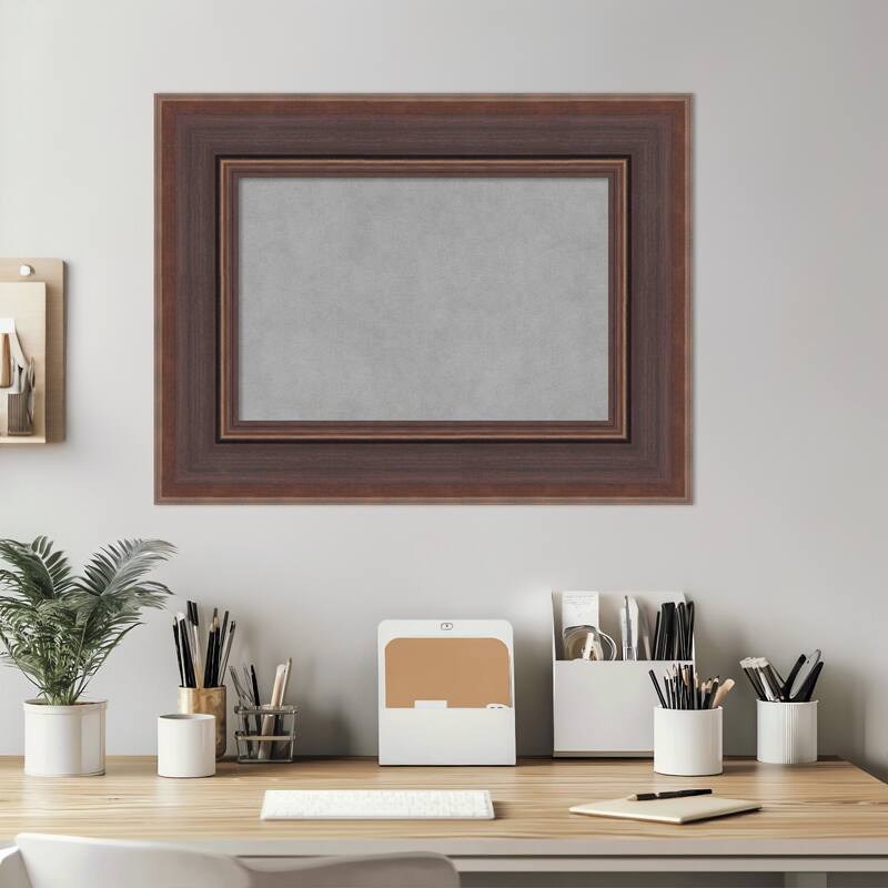 Amanti Art Moab Brown Bronze Framed Magnetic Board