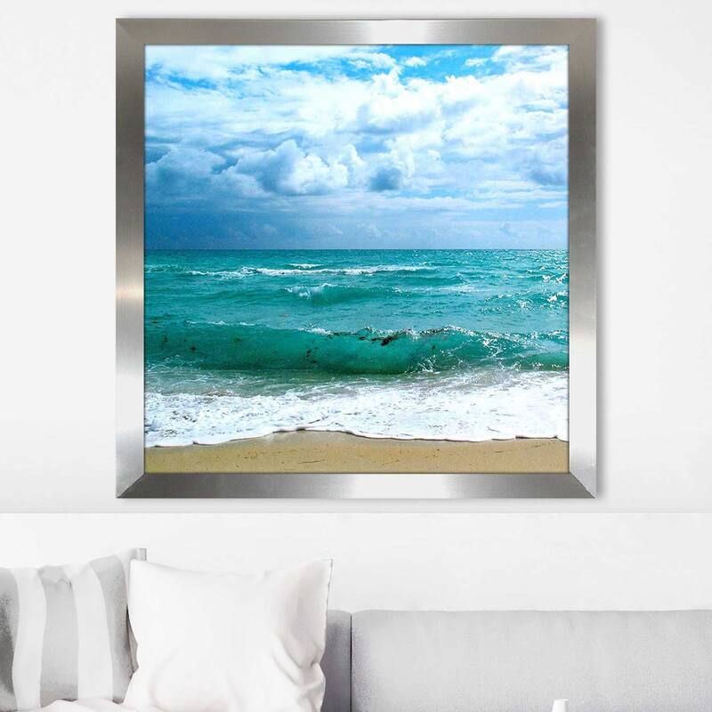 "Teal Surf II" by Nicholas Biscardi Print on Acrylic