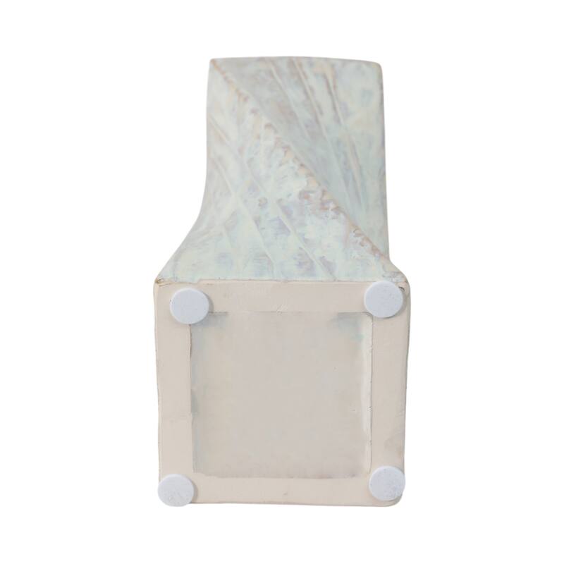 Stoneware Decorative Vase with Elegant Sculpted Design for Table Decor
