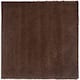 SAFAVIEH California Shag Izat 2-inch Thick Area Rug - 5'3" X 5'3" Square - Brown