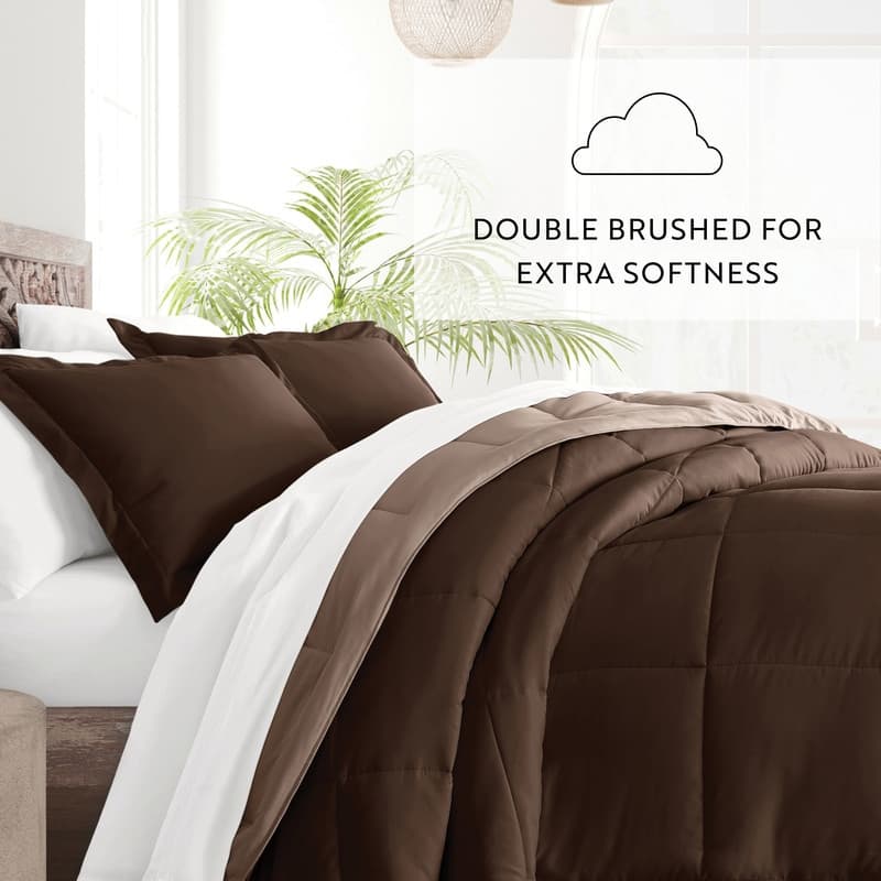 Soft Essentials All-season Down Alternative Reversible Lightweight Comforter Set