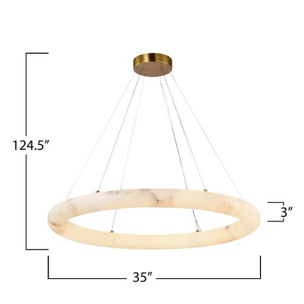 Artcraft Camila - Integrated LED Chandelier - Brushed Brass Finish