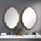 preview thumbnail 7 of 6, Uttermost Ariane Gold Oval Mirror