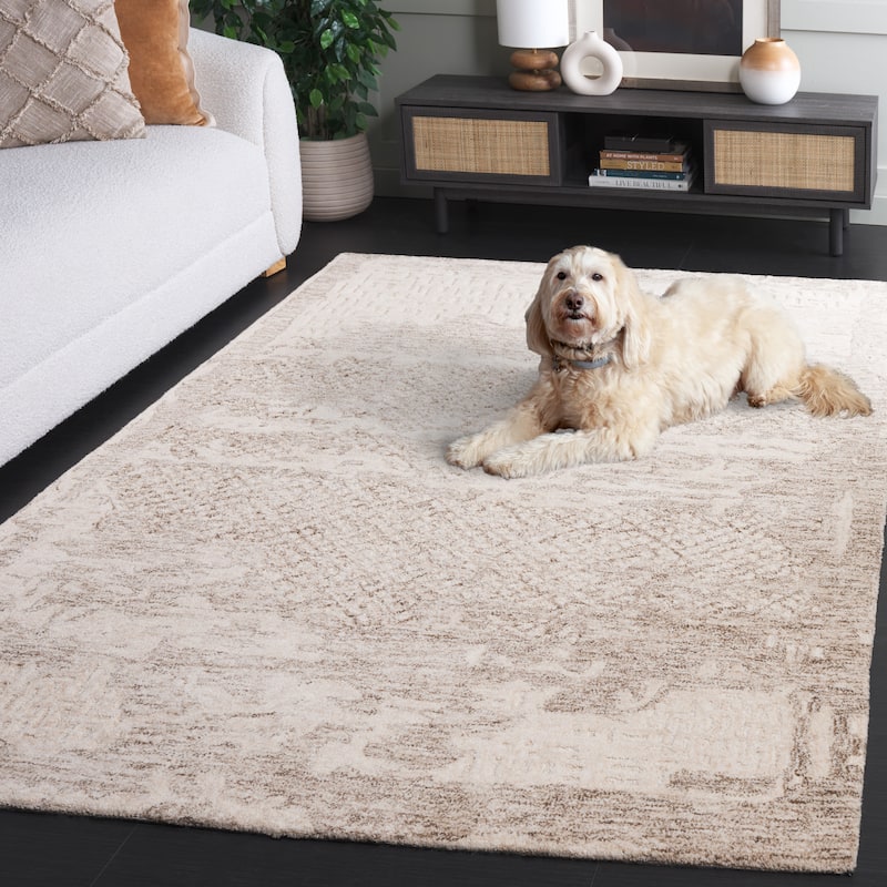 SAFAVIEH Handmade Harvest Dylis Modern Contemporary Wool Rug