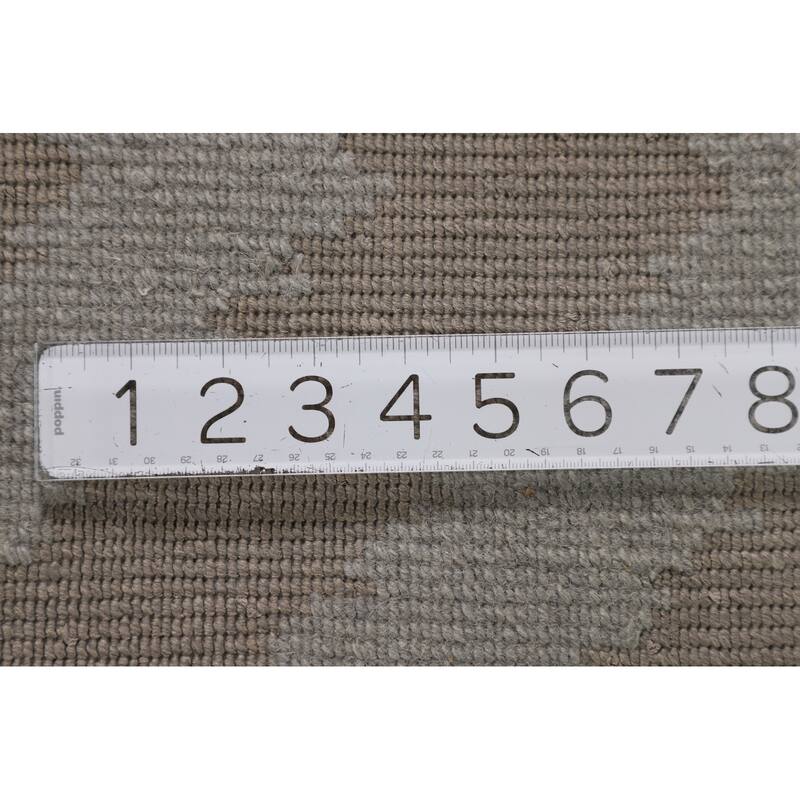 Chevron Style Modern Area Rug Handmade Contemporary Wool Carpet - 8'0"x 9'9"