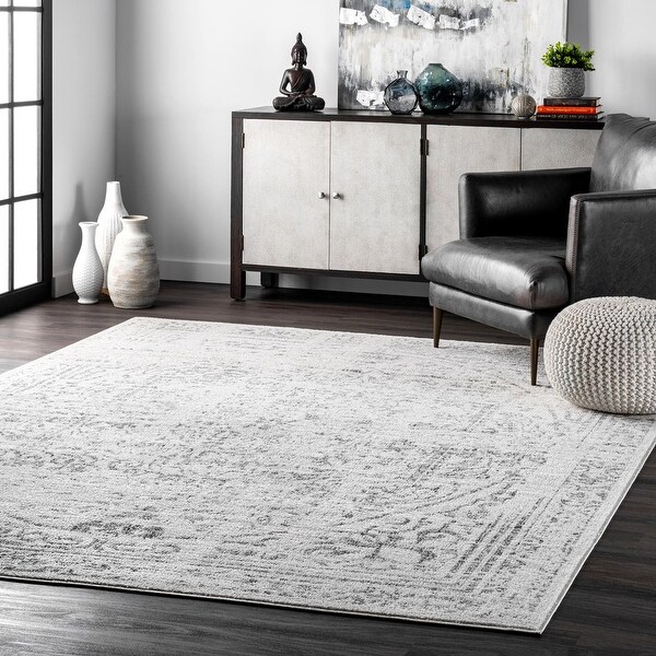 nuLOOM Vintage Distressed Medallion Area Rug. Opens flyout.