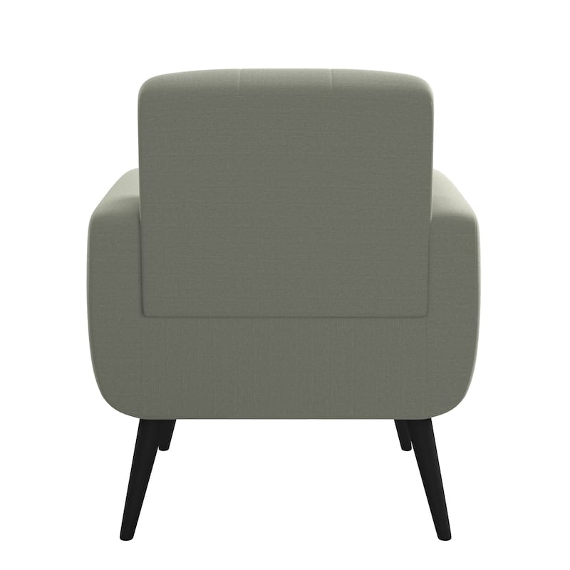 Carson Carrington Keflavik Mid-century Dove Grey Linen Arm Chair
