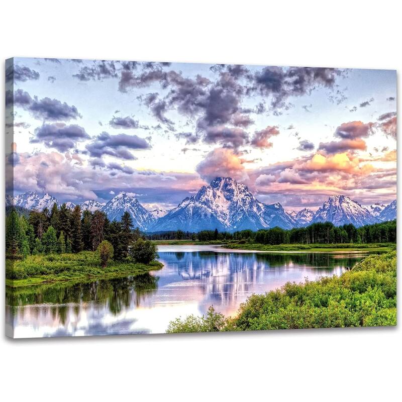 Wall Art Oxbow Bend National Park Landscape - 36x24