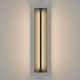 preview thumbnail 21 of 26, Matte Black Modern Linear Integrated LED Outdoor Wall Sconce with Vertical Light Strip