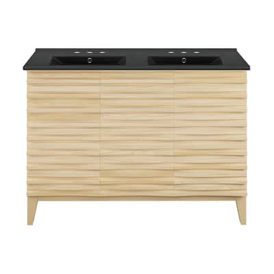 Swiss Madison SM-BV557D-3MB Cascade 48" Free Standing Double Basin