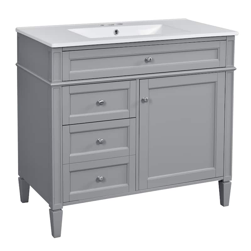 36'' Bathroom Vanity with Top Sink