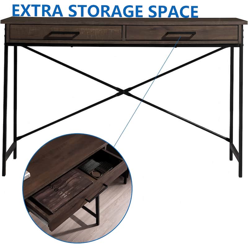 L Shaped Corner Computer Desk Home Office Workstation with Large Writing Surface, Space Saving Design for PC & Laptop