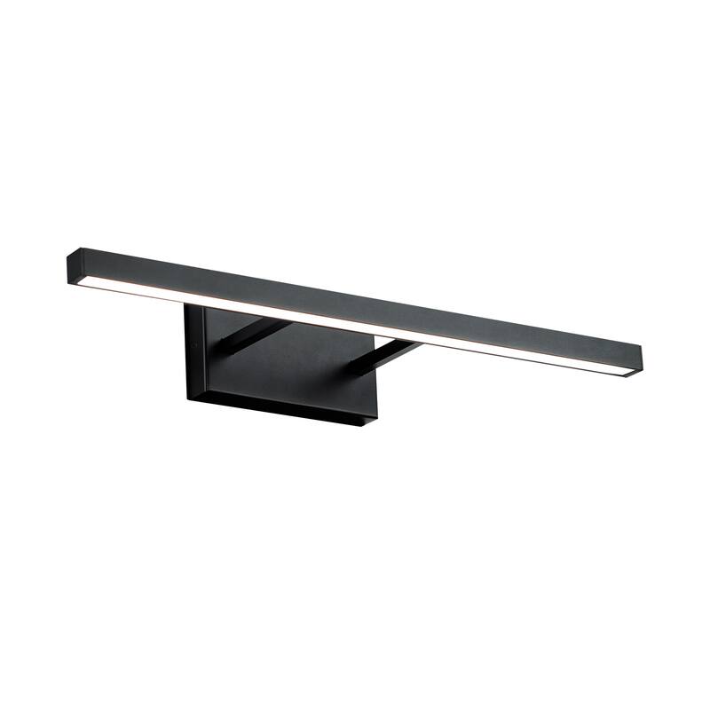 Parallax LED 3-CCT Up or Down Bathroom Vanity or Wall Light - Black 3500K - 18 inches
