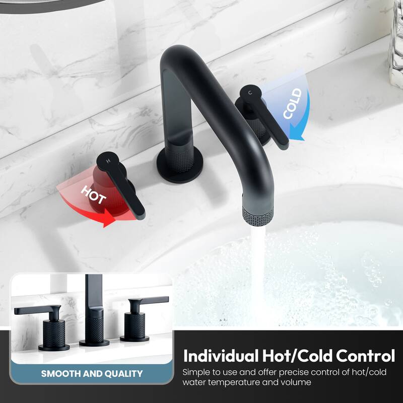 New York Widespread Bathroom Basin Sink Faucet